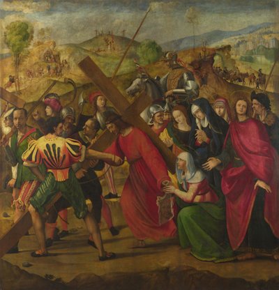 Processionen till Golgata, ca. 1505 av Ridolfo Ghirlandaio