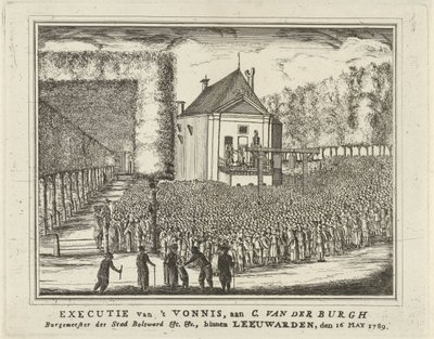 Avrättning av Cornelis van den Burgh, 1789 Avrättning av 