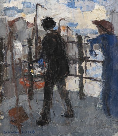 Målaren på Hoogbrug i Mechelen av Rik Wouters
