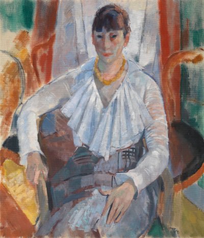 Frau in Weiß av Rik Wouters