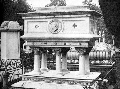 Tomb of Elizabeth Browning, Florens, design av Lord Leighton, 1923. av Rischgitz Collection