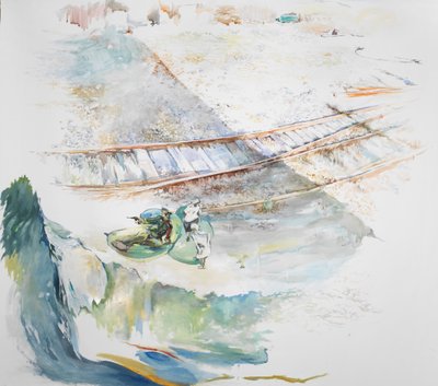 Off The Tracks beskuren, 2023 (akvarell) av Rob D Davies