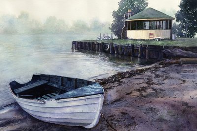 Summer Hideaway, 2001 (akvarell på papper) av Rob Wood