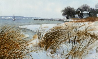 Winter Sail, 2008 (akvarell på papper) av Rob Wood