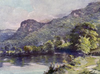 Church Pool, Bettws-y-Coed (färg litho) av Robert (after) Fowler