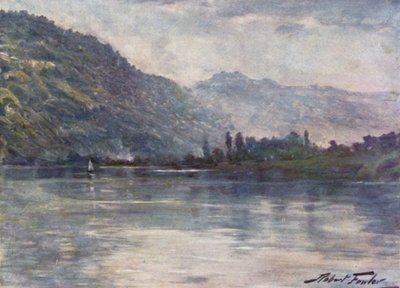 Morning Mists, nära Trefriw (färg litho) av Robert (after) Fowler