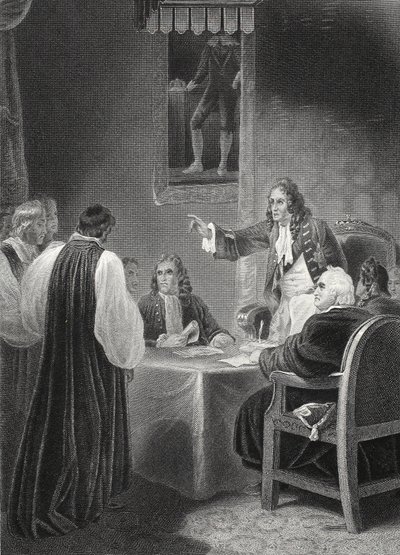 Biskoparna inför Privy Council av Robert (after) Smirke