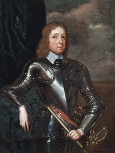 Porträtt av William, 2:e hertigen av Somerset (olja på papper, upplagd på duk) av Robert (after) Walker