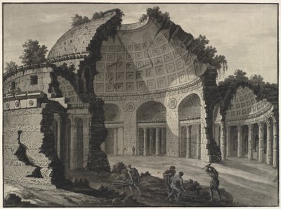 Arkitektonisk fantasi om ruinerna av en antik rotunda av Robert Adam