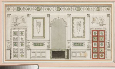 Design för väggdekorationer av Robert Adam