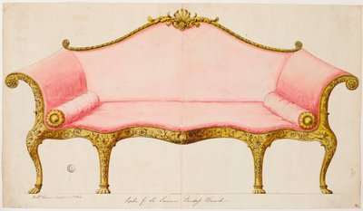 Soffa för Sir Lawrence Dundas av Robert Adam