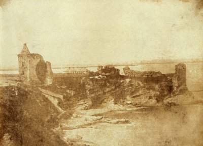 Tryck av St. Andrews Castle i Fife, Skottland. Från J. Paul Getty Museum av Robert Adamson