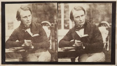 Stereografiskt porträtt av Dr John Adamson av Robert Adamson
