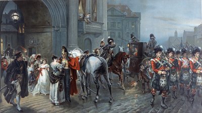 Kallad till Waterloo, Bryssel 1815, ca 1898 av Robert Alexander Hillingford