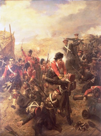 Attacken på Redan, Sebastopol, c.1899 av Robert Alexander Hillingford