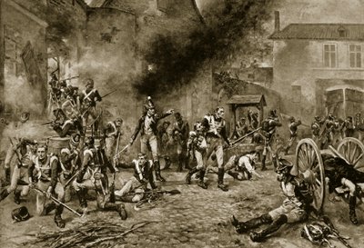 Försvaret av Hougoumont, den 18 juni 1815 av Robert Alexander Hillingford