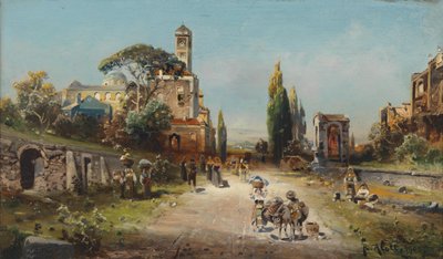 Robert Alott Via Appia 1905 av Robert Alott