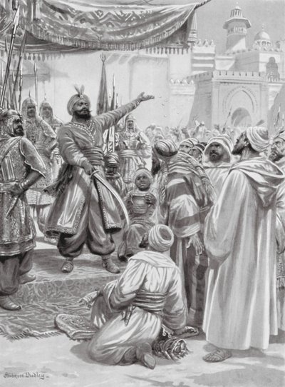 Stamtavlan för El-Moizz (litografi) av Robert Ambrose Dudley