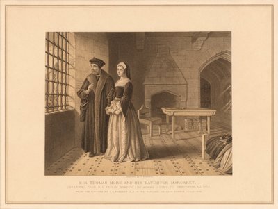 Sir Thomas More och hans dotter Margaret, 1878 av Robert Anderson