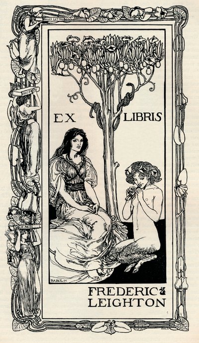 En bokskylt, 1894, 1894 av Robert Anning Bell