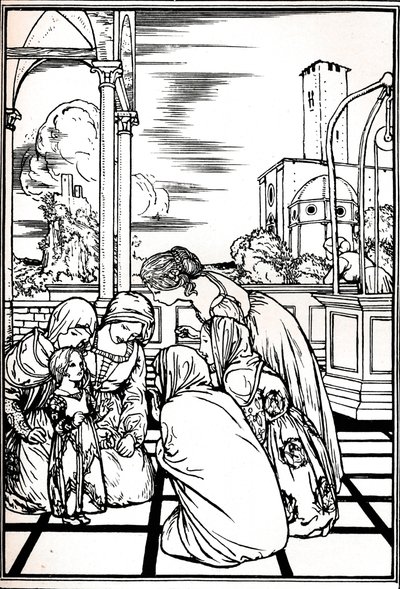 En illustration från Stormen, 1901 1901-1902 av Robert Anning Bell