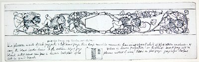 Design för slutpapper, ca 1895 (penna och bläck på papper) av Robert Anning Bell