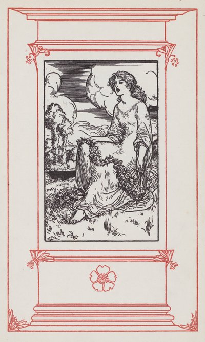 Illustration för engelska texter (litho) av Robert Anning Bell
