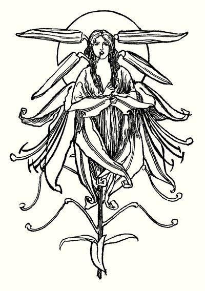 Illustration till dikter av John Keats (litho) av Robert Anning Bell