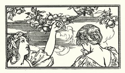 Illustration till dikter av John Keats (litho) av Robert Anning Bell