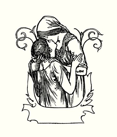 Illustration till dikter av John Keats (litho) av Robert Anning Bell