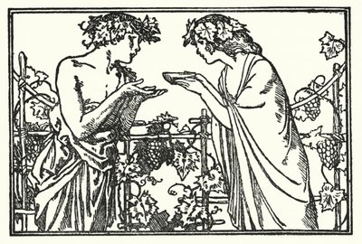 Illustration till dikter av John Keats: Endymion (litho) av Robert Anning Bell