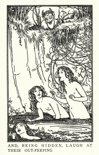 Illustration till dikter av John Keats: Endymion (litho) av Robert Anning Bell