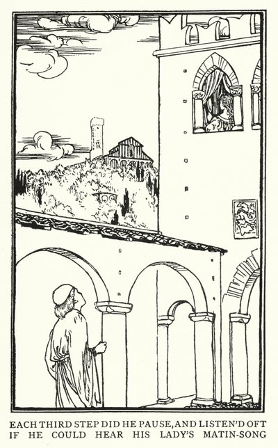 Illustration till dikter av John Keats: Isabella or The Pot of Basil (litho) av Robert Anning Bell