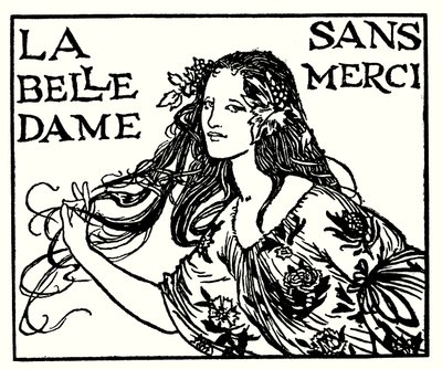 Illustration till dikter av John Keats: La Belle Dame Sans Merci (litho) av Robert Anning Bell