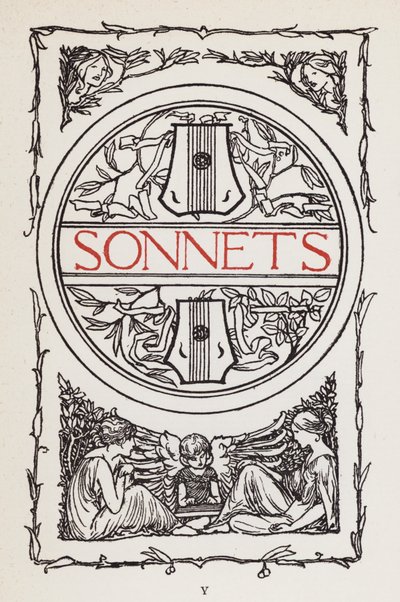 Illustration till dikter av John Keats: Sonnets (litho) av Robert Anning Bell