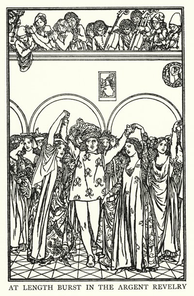 Illustration till dikter av John Keats: The Eve of St Agnes (litho) av Robert Anning Bell