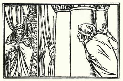 Illustration till dikter av John Keats: The Eve of St Agnes (litho) av Robert Anning Bell