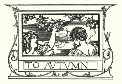 Illustration till dikter av John Keats: To Autumn (litho) av Robert Anning Bell