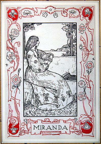 Miranda, från Shakespeares hjältinnor av Anna Murphy Jameson av Robert Anning Bell