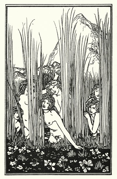 Shelley: Pans hymn (litografi) av Robert Anning Bell