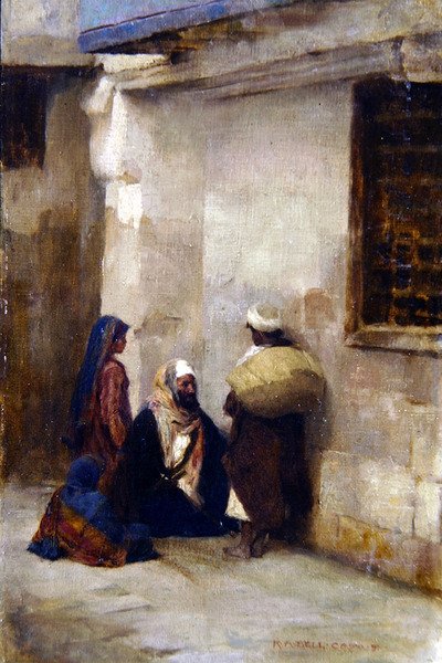 Gatuhörn i Kairo av Robert Anning Bell