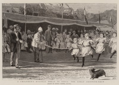 En barnhelg i Indien, flickornas hopptävling av Robert Barnes