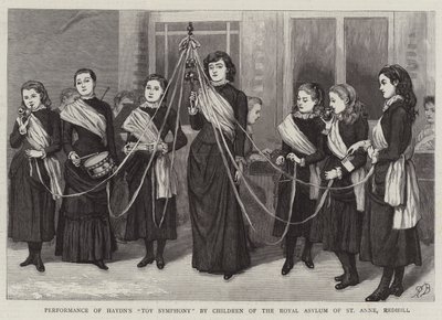 Framförande av Haydns leksakssymfoni av barn från Royal Asylum of St Anne, Redhill av Robert Barnes