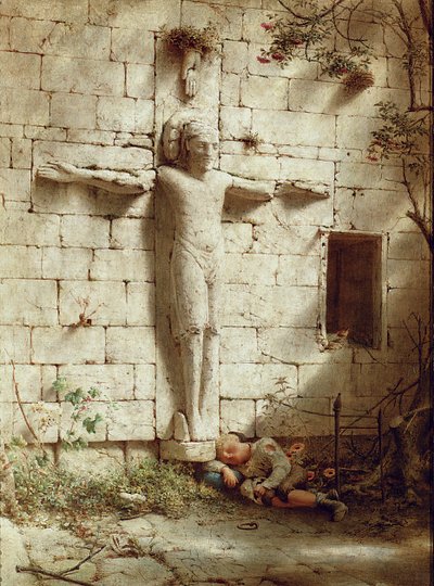 I Romsey Abbey, 1899 av Robert Bateman