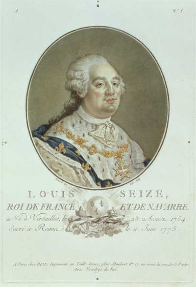 Porträtt av Ludvig XVI (1754-93) från 