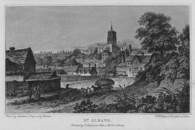 St Albans (gravyr) av Robert Blemell (after) Schnebbelie
