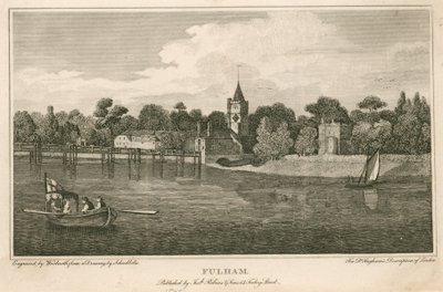 Fulham Church, London av Robert Blemell Schnebbelie