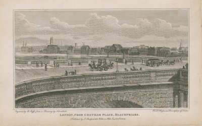 London, från Chatham Place, Blackfriars av Robert Blemell Schnebbelie