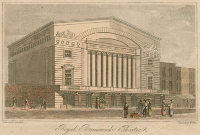 Royal Brunswick Theatre, London av Robert Blemell Schnebbelie