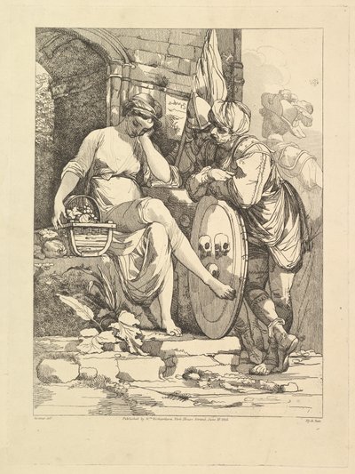 Banditti på marknaden den 10 juni 1805. av Robert Blyth